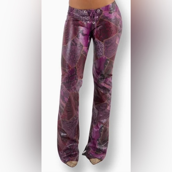Twiley purple snakeskin pants! - Picture 2 of 2